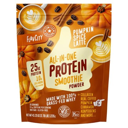 FlavCity Pumpkin Spice Latte Protein Smoothie